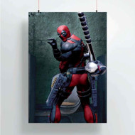Onyourcases Deadpool Peeing Custom Poster New Silk Poster Wall Decor Home Decoration Wall Art Satin Silky Decorative Wallpaper Personalized Wall Hanging 20x14 Inch 24x35 Inch Poster