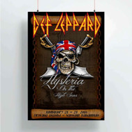 Onyourcases Def Leppard Hysteria On the High Seas Custom Poster New Silk Poster Wall Decor Home Decoration Wall Art Satin Silky Decorative Wallpaper Personalized Wall Hanging 20x14 Inch 24x35 Inch Poster