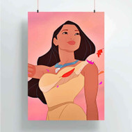 Onyourcases Disney Pocahontas Smile Custom Poster New Silk Poster Wall Decor Home Decoration Wall Art Satin Silky Decorative Wallpaper Personalized Wall Hanging 20x14 Inch 24x35 Inch Poster