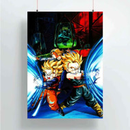 Onyourcases Dragon Ball Z Super Saiyan Goten and Trunks Custom Poster New Silk Poster Wall Decor Home Decoration Wall Art Satin Silky Decorative Wallpaper Personalized Wall Hanging 20x14 Inch 24x35 Inch Poster