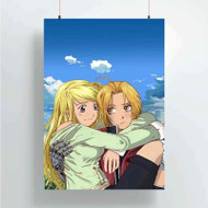 Onyourcases Edward Elric and Winry Rockbell Fullmetal Alchemist Brotherhood Custom Poster New Silk Poster Wall Decor Home Decoration Wall Art Satin Silky Decorative Wallpaper Personalized Wall Hanging 20x14 Inch 24x35 Inch Poster
