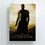 Onyourcases Gladiator Custom Poster New Silk Poster Wall Decor Home Decoration Wall Art Satin Silky Decorative Wallpaper Personalized Wall Hanging 20x14 Inch 24x35 Inch Poster