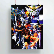 Onyourcases Gundam Wing Custom Poster New Silk Poster Wall Decor Home Decoration Wall Art Satin Silky Decorative Wallpaper Personalized Wall Hanging 20x14 Inch 24x35 Inch Poster