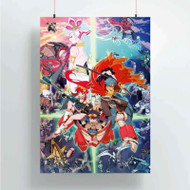 Onyourcases Gurren Lagann Characters Custom Poster New Silk Poster Wall Decor Home Decoration Wall Art Satin Silky Decorative Wallpaper Personalized Wall Hanging 20x14 Inch 24x35 Inch Poster