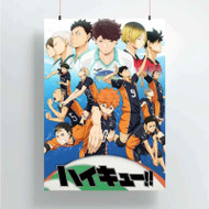Onyourcases Haikyuu Art Custom Poster New Silk Poster Wall Decor Home Decoration Wall Art Satin Silky Decorative Wallpaper Personalized Wall Hanging 20x14 Inch 24x35 Inch Poster