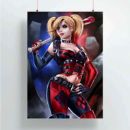 Onyourcases Harley Quinn Art Custom Poster New Silk Poster Wall Decor Home Decoration Wall Art Satin Silky Decorative Wallpaper Personalized Wall Hanging 20x14 Inch 24x35 Inch Poster