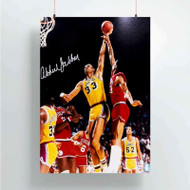 Onyourcases Kareem Abdul Jabbar Basketball Custom Poster New Silk Poster Wall Decor Home Decoration Wall Art Satin Silky Decorative Wallpaper Personalized Wall Hanging 20x14 Inch 24x35 Inch Poster