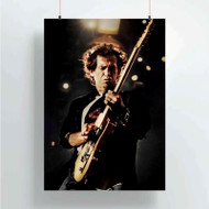 Onyourcases Keith Richards Custom Poster New Silk Poster Wall Decor Home Decoration Wall Art Satin Silky Decorative Wallpaper Personalized Wall Hanging 20x14 Inch 24x35 Inch Poster
