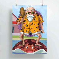 Onyourcases Master Muten Roshi Dragon Ball Z Custom Poster New Silk Poster Wall Decor Home Decoration Wall Art Satin Silky Decorative Wallpaper Personalized Wall Hanging 20x14 Inch 24x35 Inch Poster