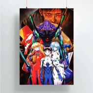 Onyourcases Neon Genesis Evangelion Characters Art Custom Poster New Silk Poster Wall Decor Home Decoration Wall Art Satin Silky Decorative Wallpaper Personalized Wall Hanging 20x14 Inch 24x35 Inch Poster