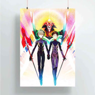 Onyourcases Neon Genesis Evangelion Shinji and Kaworu Custom Poster New Silk Poster Wall Decor Home Decoration Wall Art Satin Silky Decorative Wallpaper Personalized Wall Hanging 20x14 Inch 24x35 Inch Poster