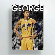 Onyourcases Paul George Indiana Pacers Custom Poster New Silk Poster Wall Decor Home Decoration Wall Art Satin Silky Decorative Wallpaper Personalized Wall Hanging 20x14 Inch 24x35 Inch Poster