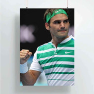 Onyourcases Roger Federer Custom Poster New Silk Poster Wall Decor Home Decoration Wall Art Satin Silky Decorative Wallpaper Personalized Wall Hanging 20x14 Inch 24x35 Inch Poster