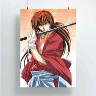Onyourcases Rurouni Kenshin Samurai X Custom Poster New Silk Poster Wall Decor Home Decoration Wall Art Satin Silky Decorative Wallpaper Personalized Wall Hanging 20x14 Inch 24x35 Inch Poster
