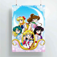 Onyourcases Sailor Moon With Friends Custom Poster New Silk Poster Wall Decor Home Decoration Wall Art Satin Silky Decorative Wallpaper Personalized Wall Hanging 20x14 Inch 24x35 Inch Poster