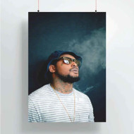 Onyourcases Schoolboy Q Smoke Custom Poster New Silk Poster Wall Decor Home Decoration Wall Art Satin Silky Decorative Wallpaper Personalized Wall Hanging 20x14 Inch 24x35 Inch Poster