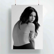 Onyourcases Selena Gomez Custom Poster New Silk Poster Wall Decor Home Decoration Wall Art Satin Silky Decorative Wallpaper Personalized Wall Hanging 20x14 Inch 24x35 Inch Poster