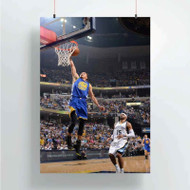 Onyourcases Stephen Curry Golden State Warriors Dunk Custom Poster New Silk Poster Wall Decor Home Decoration Wall Art Satin Silky Decorative Wallpaper Personalized Wall Hanging 20x14 Inch 24x35 Inch Poster
