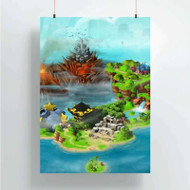 Onyourcases Super Mario Land Custom Poster New Silk Poster Wall Decor Home Decoration Wall Art Satin Silky Decorative Wallpaper Personalized Wall Hanging 20x14 Inch 24x35 Inch Poster