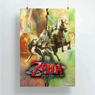 Onyourcases The Legend of Zelda Twilight Princes Custom Poster New Silk Poster Wall Decor Home Decoration Wall Art Satin Silky Decorative Wallpaper Personalized Wall Hanging 20x14 Inch 24x35 Inch Poster