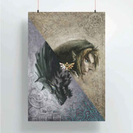 Onyourcases The Legend of Zelda Twilight Princess Art Custom Poster New Silk Poster Wall Decor Home Decoration Wall Art Satin Silky Decorative Wallpaper Personalized Wall Hanging 20x14 Inch 24x35 Inch Poster