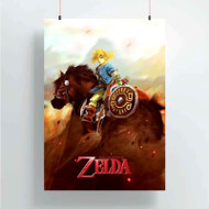 Onyourcases The Legend of Zelda Wii U Custom Poster New Silk Poster Wall Decor Home Decoration Wall Art Satin Silky Decorative Wallpaper Personalized Wall Hanging 20x14 Inch 24x35 Inch Poster