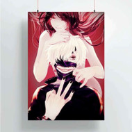 Onyourcases Tokyo Ghoul Rize and Kaneki Ken Art Custom Poster New Silk Poster Wall Decor Home Decoration Wall Art Satin Silky Decorative Wallpaper Personalized Wall Hanging 20x14 Inch 24x35 Inch Poster