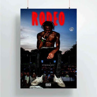 Onyourcases Travis Scott Rodeo Custom Poster New Silk Poster Wall Decor Home Decoration Wall Art Satin Silky Decorative Wallpaper Personalized Wall Hanging 20x14 Inch 24x35 Inch Poster