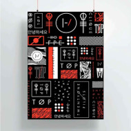 Onyourcases Twenty One Pilots Blurryface Collage Custom Poster New Silk Poster Wall Decor Home Decoration Wall Art Satin Silky Decorative Wallpaper Personalized Wall Hanging 20x14 Inch 24x35 Inch Poster