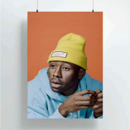 Onyourcases Tyler The Creator Sing Custom Poster New Silk Poster Wall Decor Home Decoration Wall Art Satin Silky Decorative Wallpaper Personalized Wall Hanging 20x14 Inch 24x35 Inch Poster