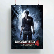 Onyourcases Uncharted 4 Custom Poster New Silk Poster Wall Decor Home Decoration Wall Art Satin Silky Decorative Wallpaper Personalized Wall Hanging 20x14 Inch 24x35 Inch Poster