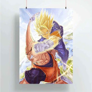 Onyourcases Vegito vs Majin Boo Dragon Ball Z Custom Poster New Silk Poster Wall Decor Home Decoration Wall Art Satin Silky Decorative Wallpaper Personalized Wall Hanging 20x14 Inch 24x35 Inch Poster