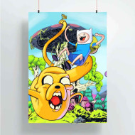 Onyourcases Adventure Time Custom Poster Art Silk Poster Wall Decor Home Decoration Wall Art Satin Silky Decorative Wallpaper Personalized Wall Hanging 20x14 Inch 24x35 Inch Poster