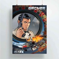 Onyourcases Archer Tv Series Custom Poster Art Silk Poster Wall Decor Home Decoration Wall Art Satin Silky Decorative Wallpaper Personalized Wall Hanging 20x14 Inch 24x35 Inch Poster