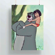 Onyourcases Baloo and Mowgli The Jungle Book Custom Poster Art Silk Poster Wall Decor Home Decoration Wall Art Satin Silky Decorative Wallpaper Personalized Wall Hanging 20x14 Inch 24x35 Inch Poster