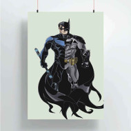 Onyourcases Batman Nightwing Custom Poster Art Silk Poster Wall Decor Home Decoration Wall Art Satin Silky Decorative Wallpaper Personalized Wall Hanging 20x14 Inch 24x35 Inch Poster