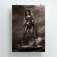 Onyourcases Batman v Superman Dawn of Justice Wonder Woman Custom Poster Art Silk Poster Wall Decor Home Decoration Wall Art Satin Silky Decorative Wallpaper Personalized Wall Hanging 20x14 Inch 24x35 Inch Poster