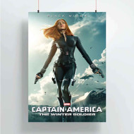Onyourcases Black Widow Captain America Custom Poster Art Silk Poster Wall Decor Home Decoration Wall Art Satin Silky Decorative Wallpaper Personalized Wall Hanging 20x14 Inch 24x35 Inch Poster