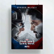Onyourcases Captain America Civil War Captain America Iron Man Custom Poster Art Silk Poster Wall Decor Home Decoration Wall Art Satin Silky Decorative Wallpaper Personalized Wall Hanging 20x14 Inch 24x35 Inch Poster