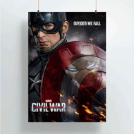 Onyourcases Captain America Civil War Custom Poster Art Silk Poster Wall Decor Home Decoration Wall Art Satin Silky Decorative Wallpaper Personalized Wall Hanging 20x14 Inch 24x35 Inch Poster