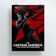 Onyourcases Captain America The Winter Soldier Custom Poster Art Silk Poster Wall Decor Home Decoration Wall Art Satin Silky Decorative Wallpaper Personalized Wall Hanging 20x14 Inch 24x35 Inch Poster