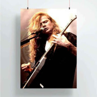 Onyourcases Dave Mustaine Megadeth Custom Poster Art Silk Poster Wall Decor Home Decoration Wall Art Satin Silky Decorative Wallpaper Personalized Wall Hanging 20x14 Inch 24x35 Inch Poster