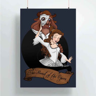 Onyourcases Disney Beauty and The Beast Prints Custom Poster Art Silk Poster Wall Decor Home Decoration Wall Art Satin Silky Decorative Wallpaper Personalized Wall Hanging 20x14 Inch 24x35 Inch Poster