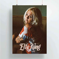 Onyourcases Elle King Custom Poster Art Silk Poster Wall Decor Home Decoration Wall Art Satin Silky Decorative Wallpaper Personalized Wall Hanging 20x14 Inch 24x35 Inch Poster