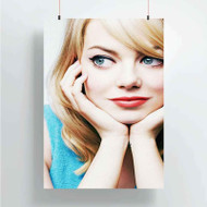 Onyourcases Emma Stone Custom Poster Art Silk Poster Wall Decor Home Decoration Wall Art Satin Silky Decorative Wallpaper Personalized Wall Hanging 20x14 Inch 24x35 Inch Poster