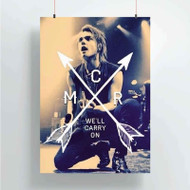 Onyourcases Gerard Way My Chemical Romance 2 Custom Poster Art Silk Poster Wall Decor Home Decoration Wall Art Satin Silky Decorative Wallpaper Personalized Wall Hanging 20x14 Inch 24x35 Inch Poster