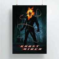 Onyourcases Ghost Rider Custom Poster Art Silk Poster Wall Decor Home Decoration Wall Art Satin Silky Decorative Wallpaper Personalized Wall Hanging 20x14 Inch 24x35 Inch Poster