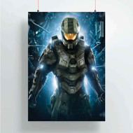 Onyourcases Halo 4 Custom Poster Art Silk Poster Wall Decor Home Decoration Wall Art Satin Silky Decorative Wallpaper Personalized Wall Hanging 20x14 Inch 24x35 Inch Poster