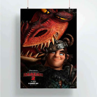 Onyourcases How To Train Your Dragon 2 Poster Custom Poster Art Silk Poster Wall Decor Home Decoration Wall Art Satin Silky Decorative Wallpaper Personalized Wall Hanging 20x14 Inch 24x35 Inch Poster
