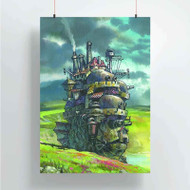 Onyourcases Howl s Moving Castle Custom Poster Art Silk Poster Wall Decor Home Decoration Wall Art Satin Silky Decorative Wallpaper Personalized Wall Hanging 20x14 Inch 24x35 Inch Poster